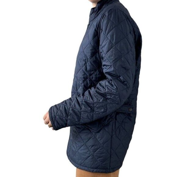 Barbour Mens Navy Blue Quilted Lightweight Rain Jacket Sz M - Picture 5 of 6